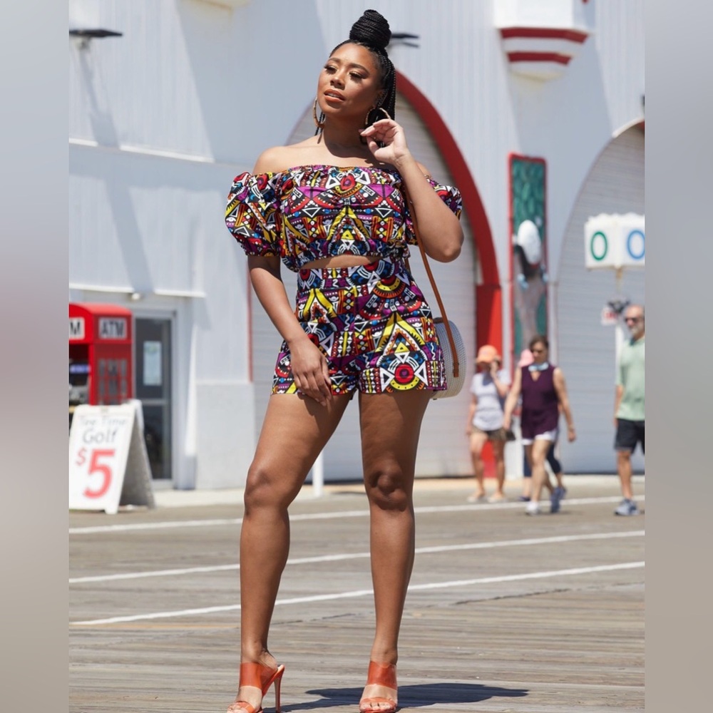 D’Iyanu: African Ankara crop top XXL